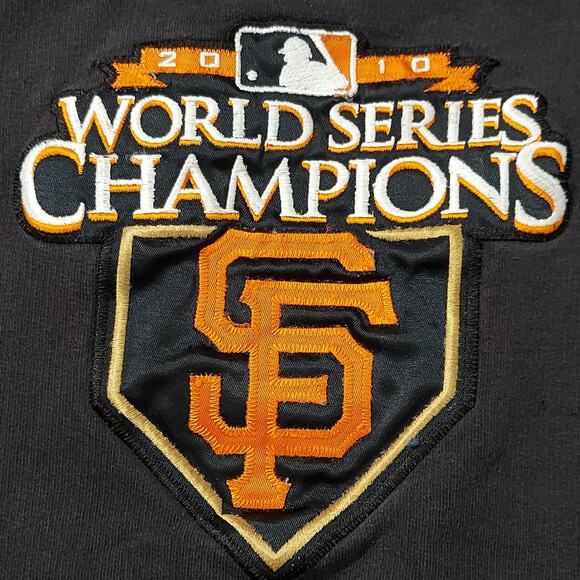 San Francisco Giants Hoodie Large World Series Champions Embroidered Sweatshirt - Picture 2 of 10